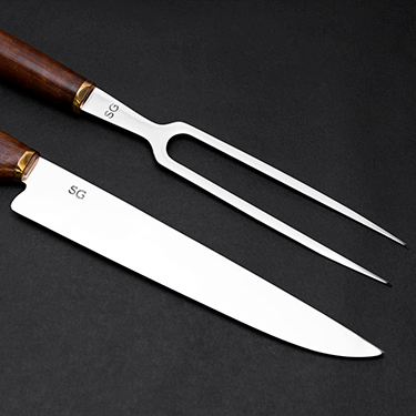 Conjunto Campeiro Faca E Garfo Inox 2mm