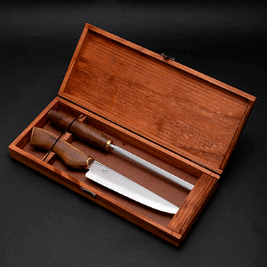 Conjunto Faca E Chaira Campeira Inox 2mm